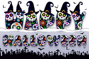 Skull Party Font, a Sans Serif Font by Nobu Collections (Thumbnail 2 of 7)