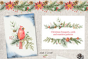Watercolor Christmas collection., a Decorative Illustration by Elena Medvedeva (Thumbnail 4 of 8)