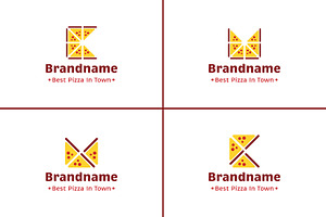 Letter K and M Pizza Logo, a Branding & Logo Template by Pray Art Design Studio