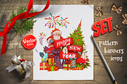 Christmas banners set, an Illustration by Cattleya (Thumbnail 1 of 4)