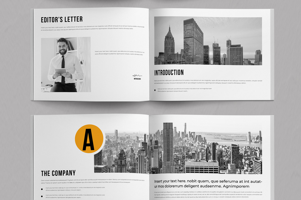 Company Profile Landscape Brochure, a Brochure Template by ContestDesign (Photo 3 of 5)