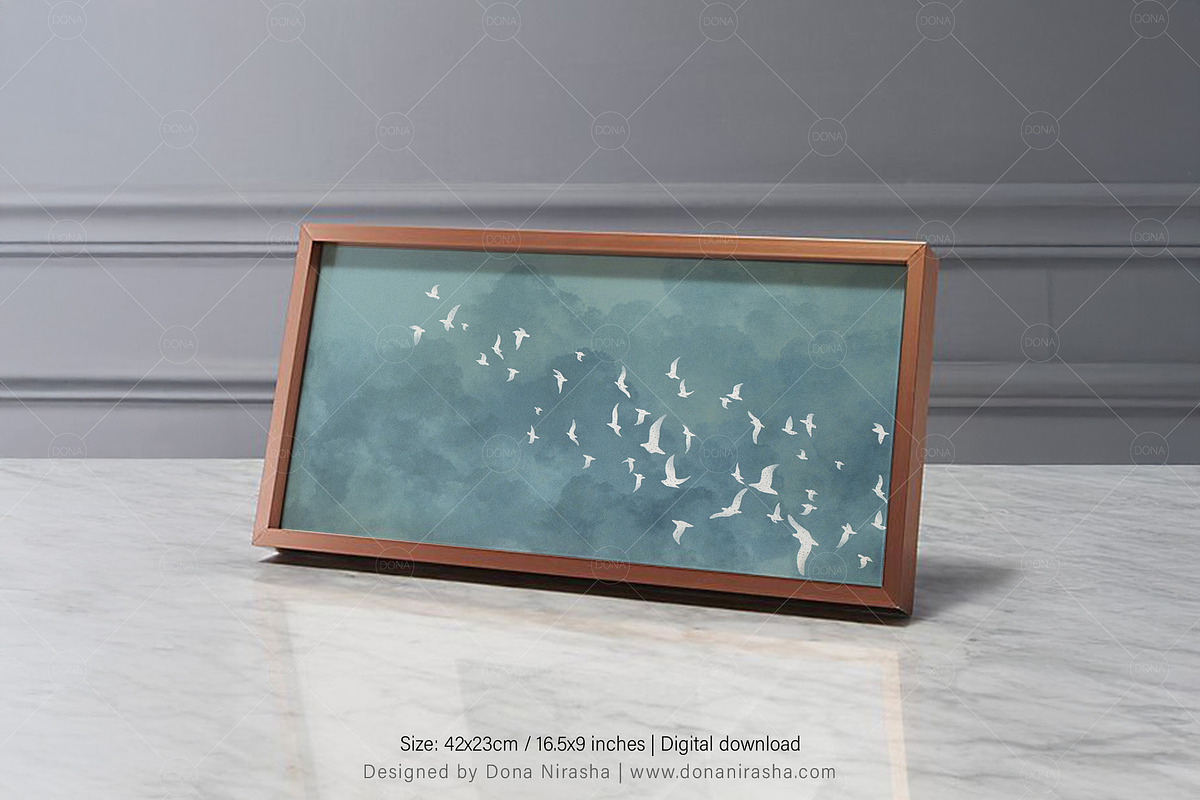 Wings of Serenity Printable Wall Art, a Decorative Illustration by BloomToLife By Dona (Photo 3 of 6)