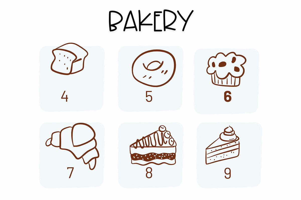 Bakery | Symbols Fonts preview 4