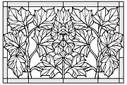 Decorative Botanical Leaf Panel, an Illustration by Designs_River (Thumbnail 10 of 10)