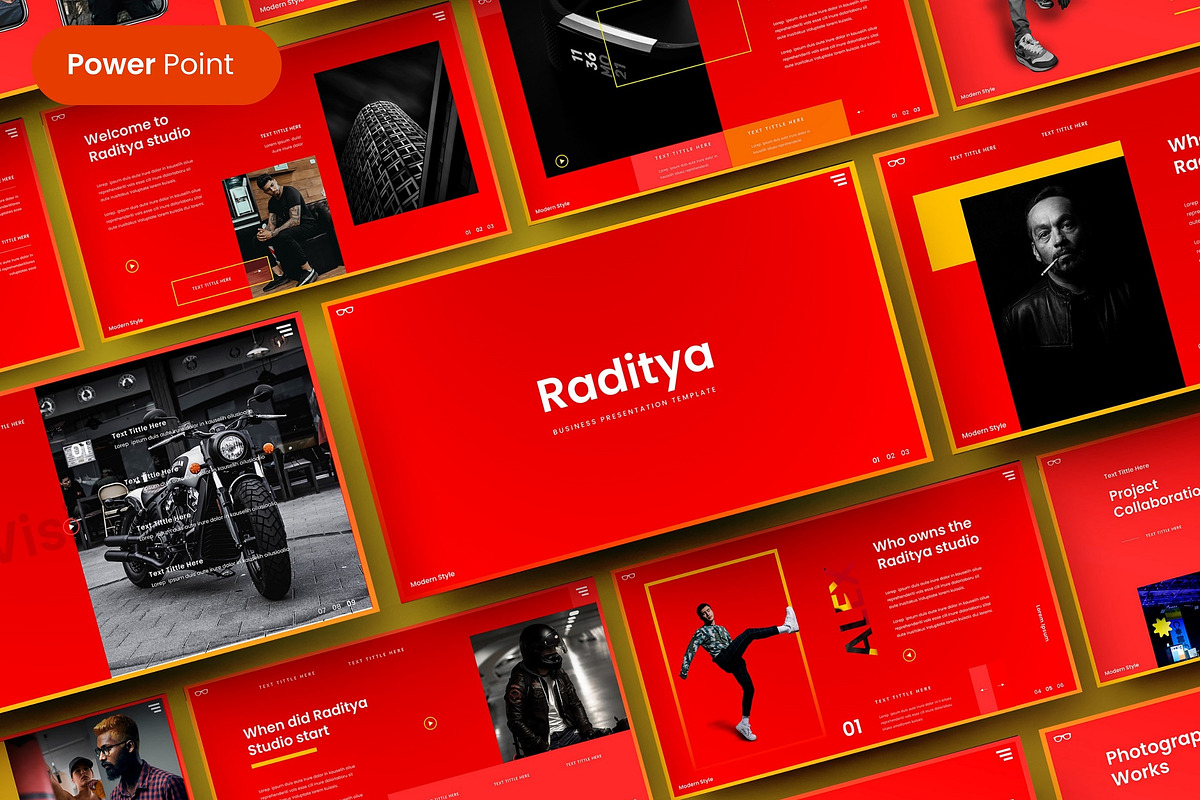 Raditya – Business PowerPoint, a Presentation Template by Dens Creative Studio (Photo 1 of 6)