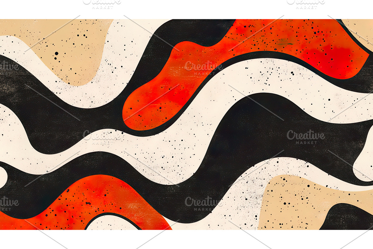 Abstract wavy pattern with bold, an Illustration by Lermont51