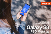 New Modern Galaxy S8 Street Mockup, an Android Mockup by StartMockups.com (Thumbnail 1 of 2)