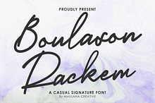 Boulason Rackem Casual Monoline Sign