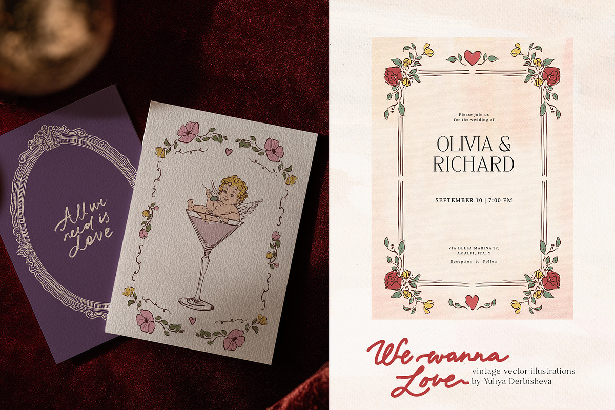 Valentines Day vintage Cupid Love, an Object Graphic by Yuliya Derbisheva (Photo 9 of 17)