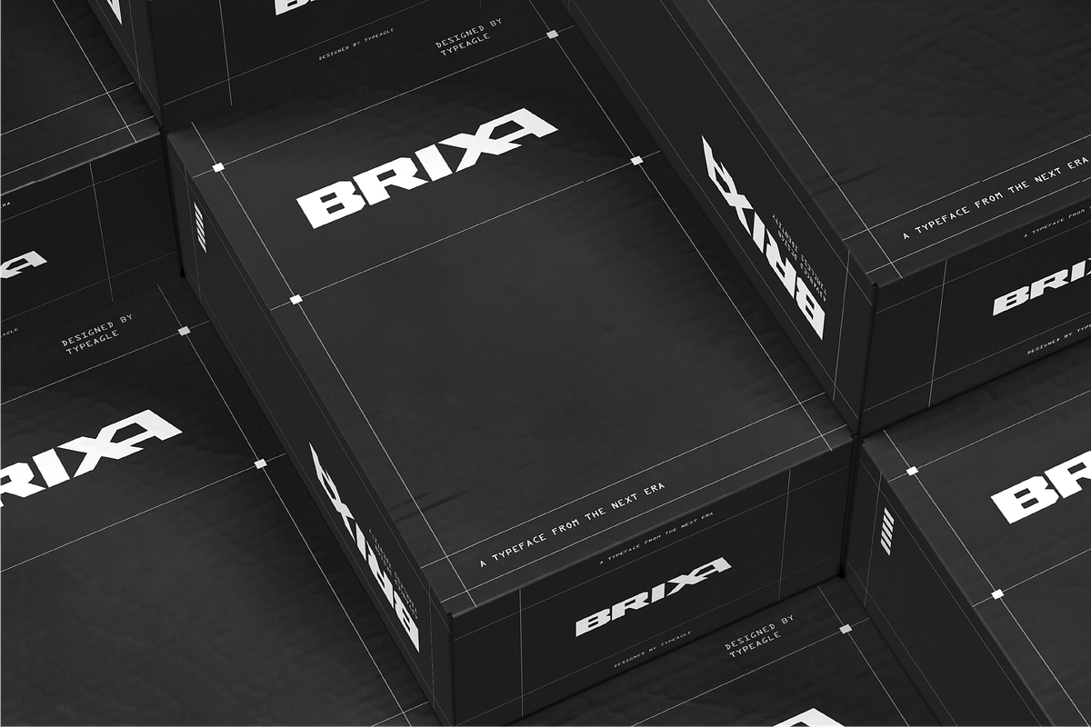 Brixa - Futuristic Display Font, a Sans Serif Font by Typeagle (Photo 4 of 10)