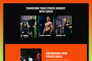 Coreo Fitness Gym Framer Template, a Landing Page Template by Flow Samurai Templates (Thumbnail 4 of 5)
