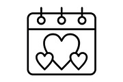 Romantic date Line Icon, an Icon by Pexelpy (Thumbnail 1 of 2)