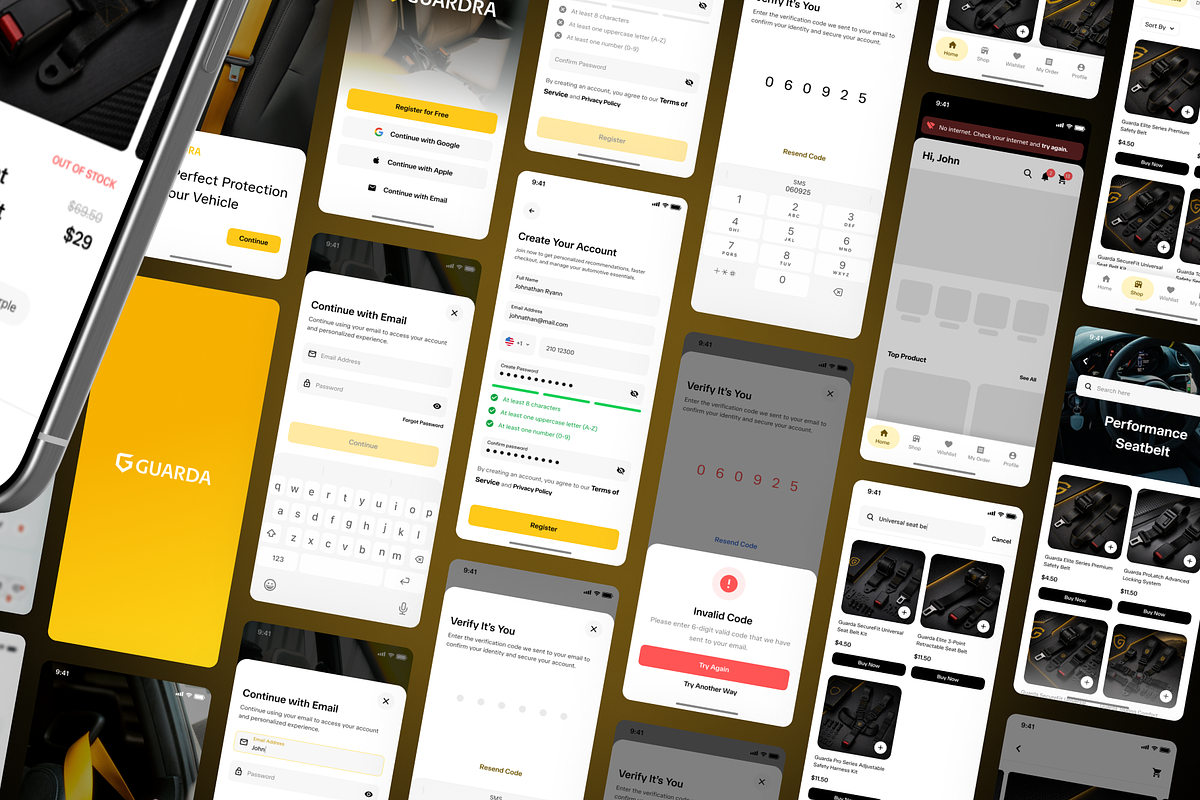 Guarda - Automotive Ecommerce UI Kit, an UI Kit Template by Agensip Design Agency (Photo 2 of 10)