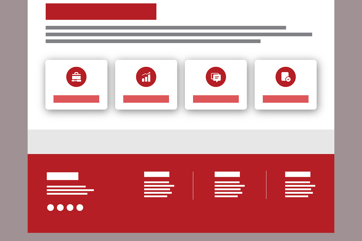 Website Wireframe Design Templates, a Wireframe Template by MightyDesign (Photo 5 of 8)