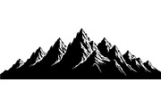 Mountain Range Silhouette, an Object Graphic by Designer_Momina (Thumbnail 6 of 20)