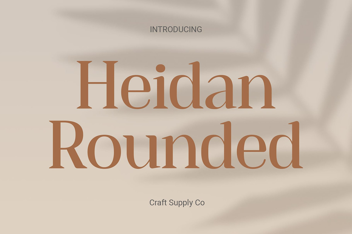 Heidan Rounded, a Serif Font by Craft Supply Co. (Photo 1 of 8)