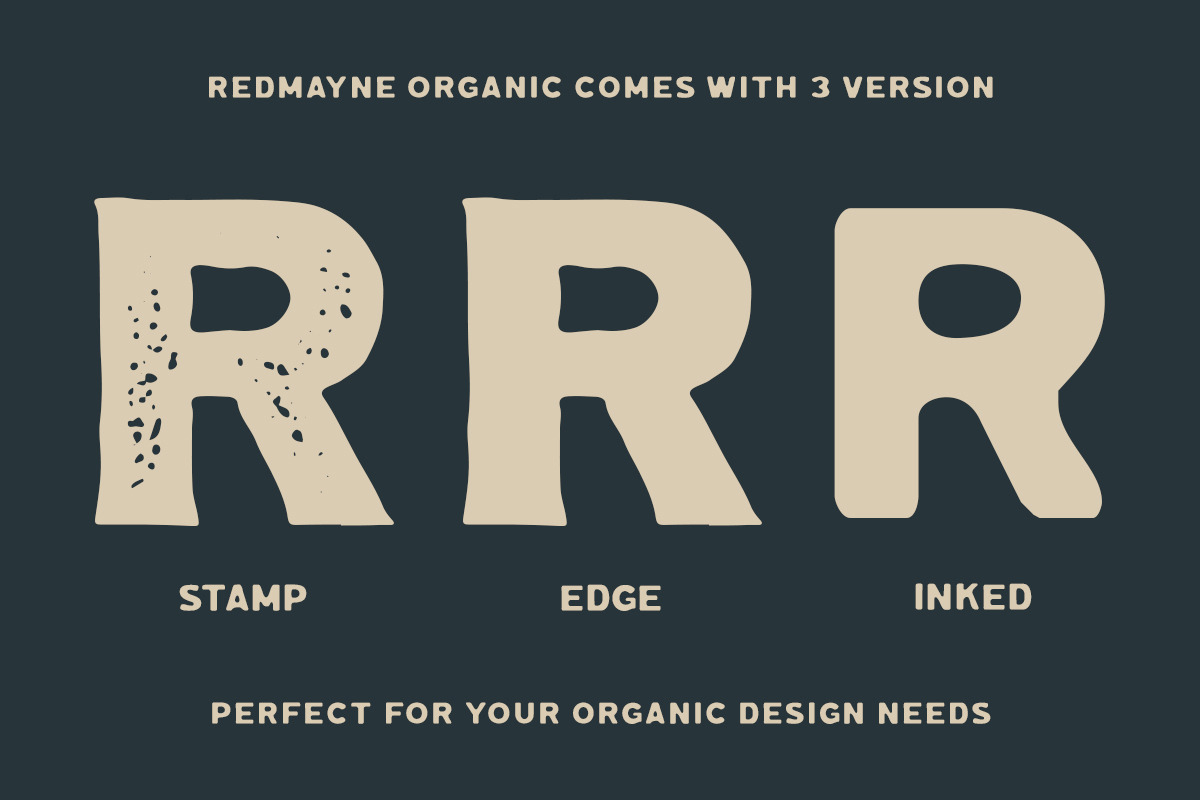 Redmayne Organic Version, a Font by Rillatype (Photo 5 of 9)