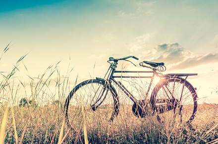 Vintage bicycle background containing ancient, antique, and art