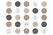 Instagram Highlight Icons CANVA, a Social Media Template by Anna_Kresik (Thumbnail 2 of 4)