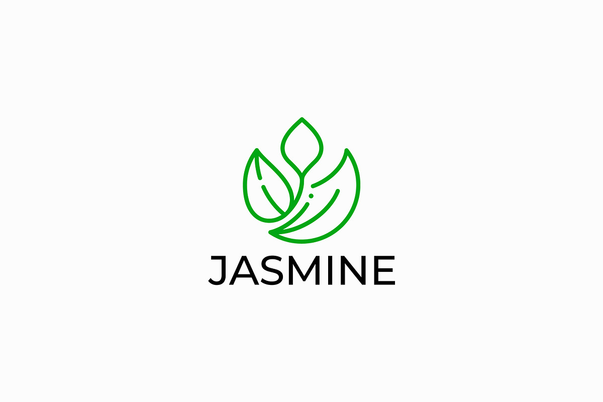 Abstract Jasmine Floral Linear Logo, a Branding & Logo Template by Signatoro (Photo 1 of 3)