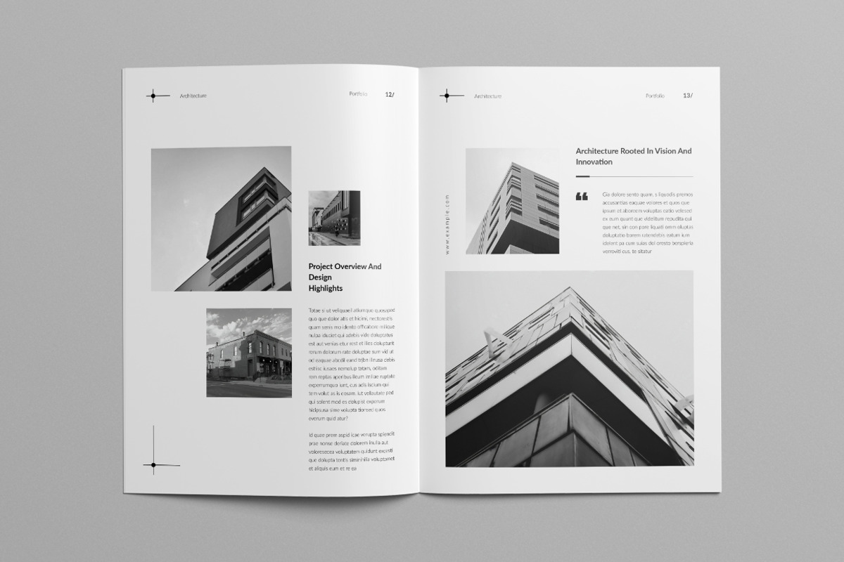 Architecture Portfolio Canva Layout, a Brochure Template by Pixelpick (Photo 7 of 9)