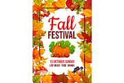 Autumn festival event flyer, a Seasonal Illustration by Vector Tradition (Thumbnail 1 of 3)