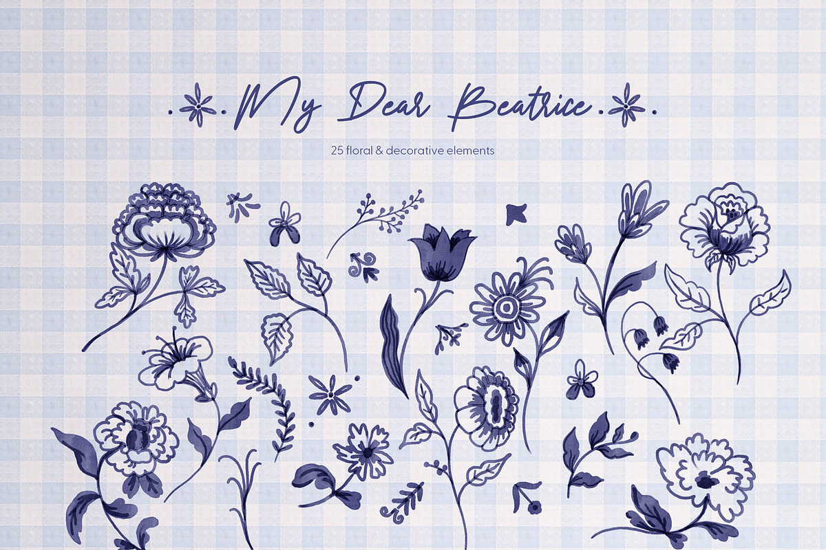 MyDear Beatrice: Vintage English set, a Decorative Illustration by ArtPavo (Photo 14 of 15)