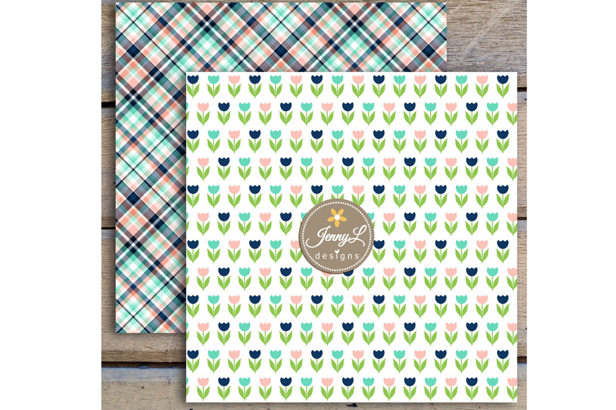 Mother's Day Digital Papers, a Pattern Graphic by JennyL Designs (Photo 2 of 4)