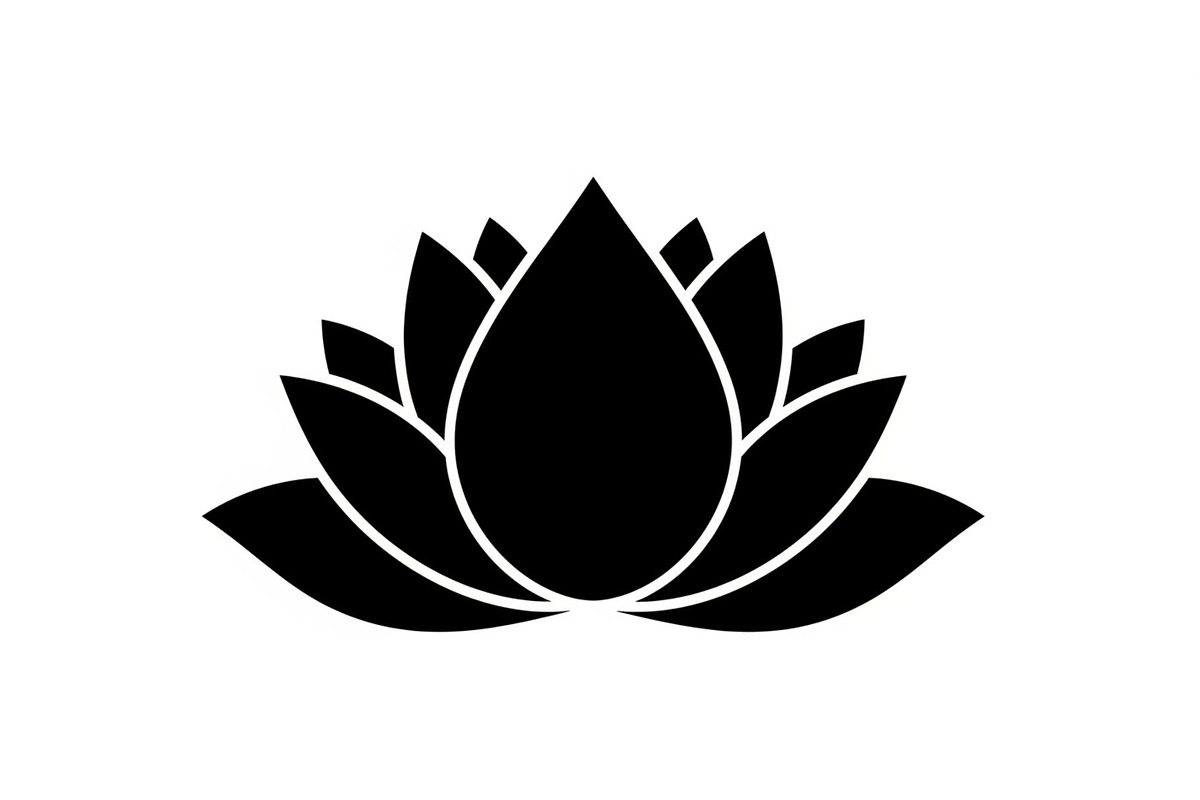 Lotus Flower Silhouette Vector Bundl, an Illustration by Creativeshirt (Photo 4 of 51)