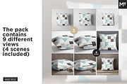 The Pillow Cover Mock-ups Set, a Household Mockup by Mocca Mockups Store (Thumbnail 2 of 14)