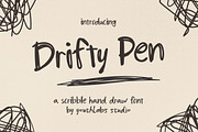 Drifty Pen – Scribble Handdrawn Font, a Handwritten Font by Youthlabs Studio (Thumbnail 1 of 12)