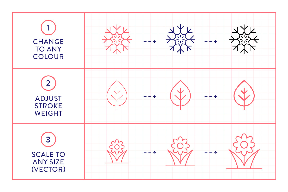 Nature Line Icons, an Outline Icon by Made by Made (Photo 3 of 7)
