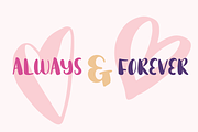 Truly Love Chunky Handwritten Font, a Sans Serif Font by Dancing with Ink (Thumbnail 3 of 19)
