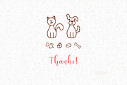 Dogs and Cats Pattern, a Pattern Graphic by AllNikArt (Thumbnail 4 of 4)