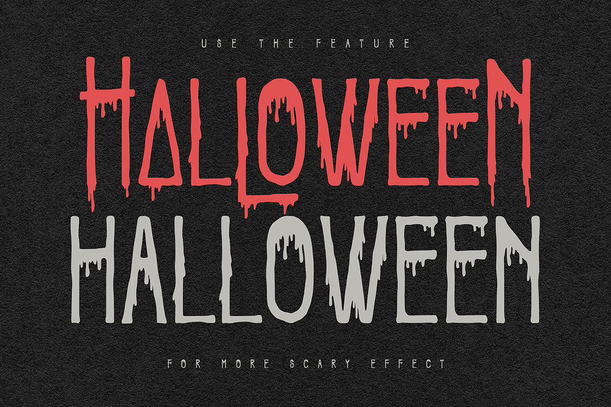 Faols Buloed Dripping Horror Display, a Sans Serif Font by Maulana Creative (Photo 6 of 7)