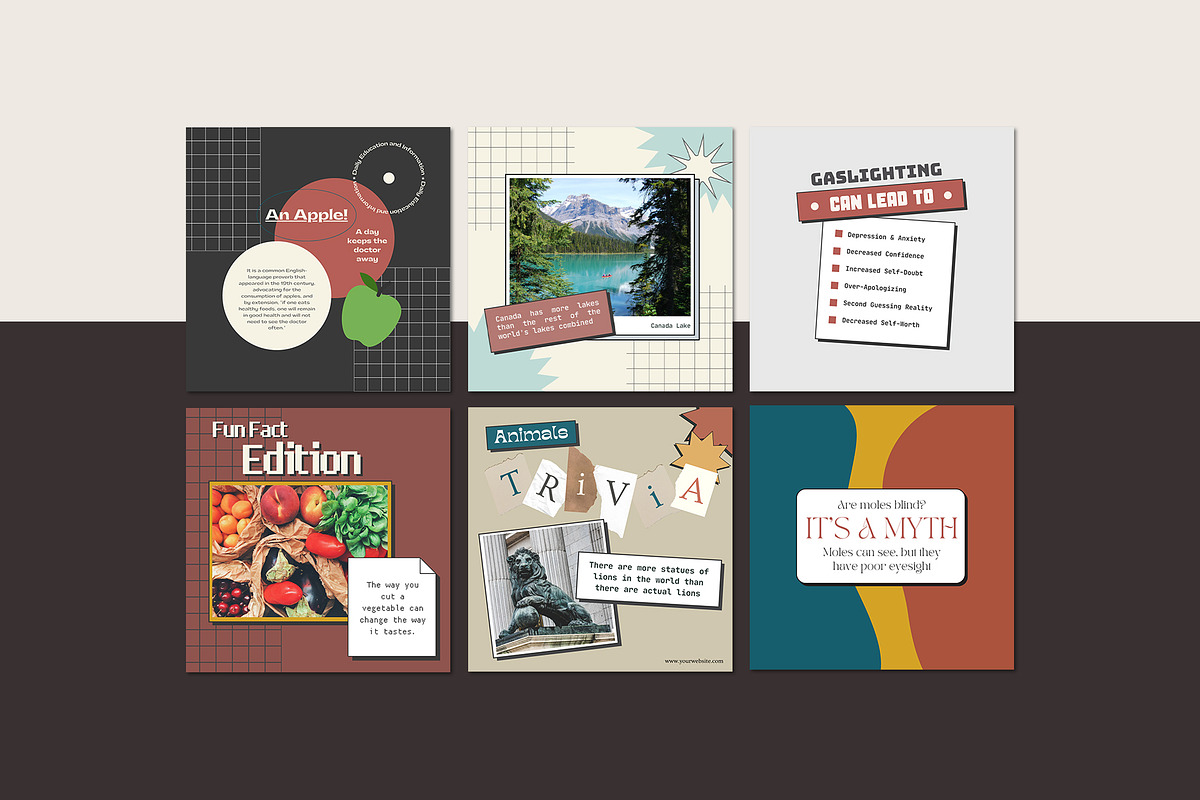 Instagram Engagement Retro CANVA, a Social Media Template by Analogi Studio (Photo 16 of 24)