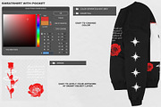 SWEATSHIRT MOCKUP + POCKET, a Merchandise Mockup by DaldSgh (Thumbnail 8 of 10)