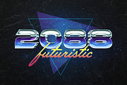 80s Text Effects Collection, a Layer Style Add-On by pixelbuddha.net (Thumbnail 6 of 15)