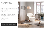 Living Room Wallpaper Mockups, a Product Mockup by mock-ups (Thumbnail 3 of 11)
