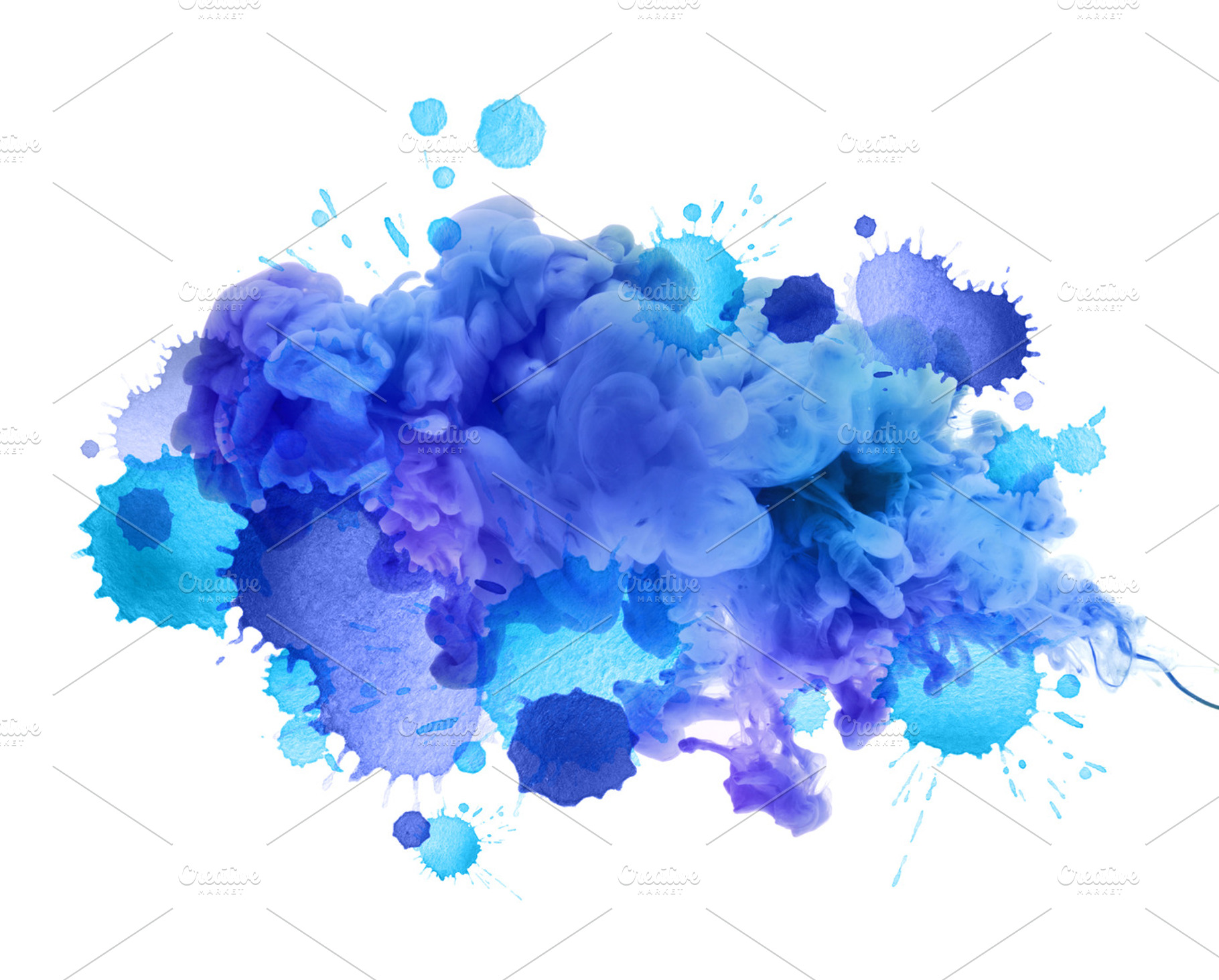 Colors in water and drops containing blot, abstract, and acrylic, an Abstract Photo by Liliia Rudchenko