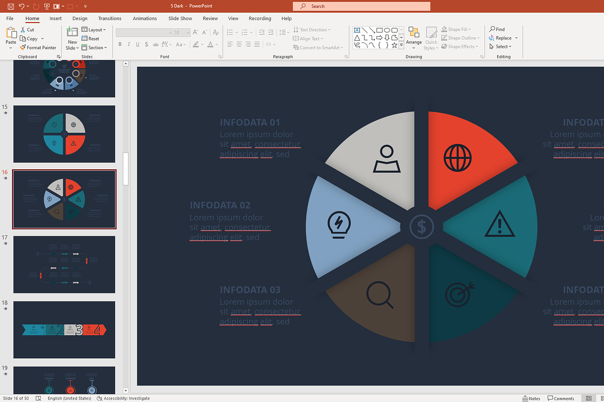 Powerful Presentation Template, a Presentation Template by Infographics project (Photo 11 of 13)