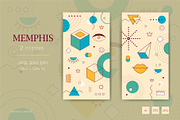 Memphis background. Art beige., a Decorative Illustration by KENO Mascots (Thumbnail 2 of 4)