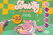 Dusty Inkers for Procreate, a Brush Add-On by Nubikini Studio & Co. (Thumbnail 1 of 5)