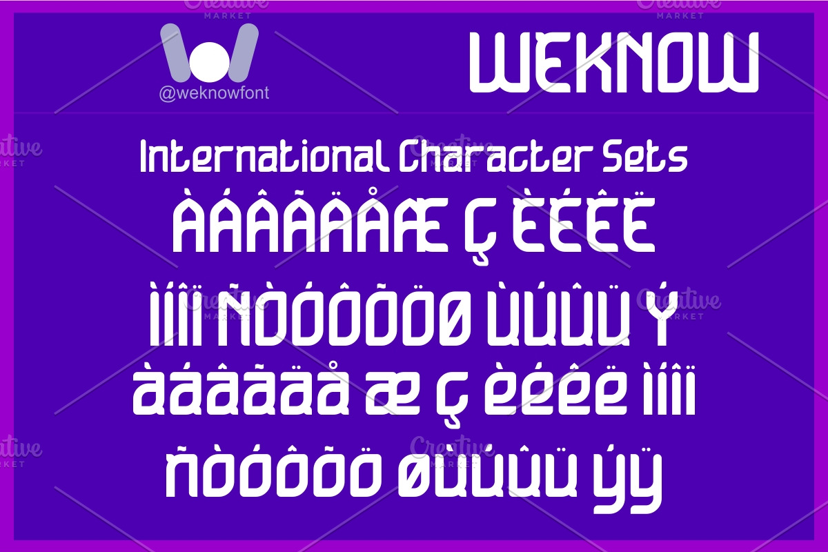 Ultra Human font, a Sans Serif Font by weknow (Photo 8 of 8)