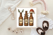 Beer Christmas Funny Christmas PNG, an Illustration by CraftArtStudio (Thumbnail 4 of 4)