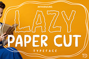 Lazy Paper Cut Four Bundle Font, a Handwritten Font by Tanondesign (Thumbnail 1 of 8)