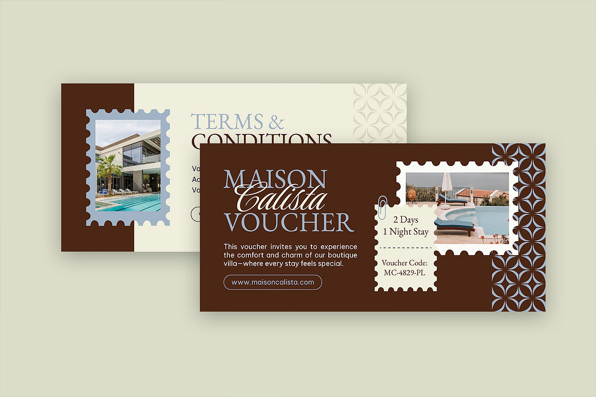 Maison Calista - Gift Voucher, a Card Template by StreaksideStd (Photo 3 of 3)