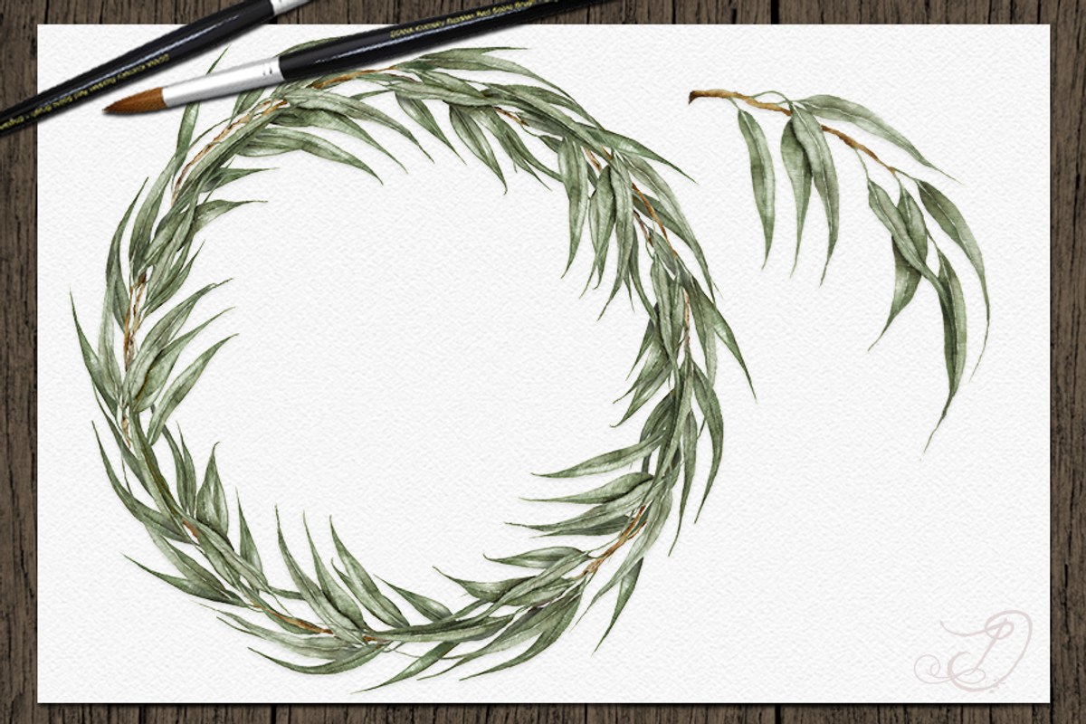 Willow Eucalyptus Illustration, a Decorative Illustration by DioFlow (Photo 4 of 5)