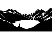 Serene Mountain Lake Vista, a Graphic by musafir_fashion (Thumbnail 9 of 14)