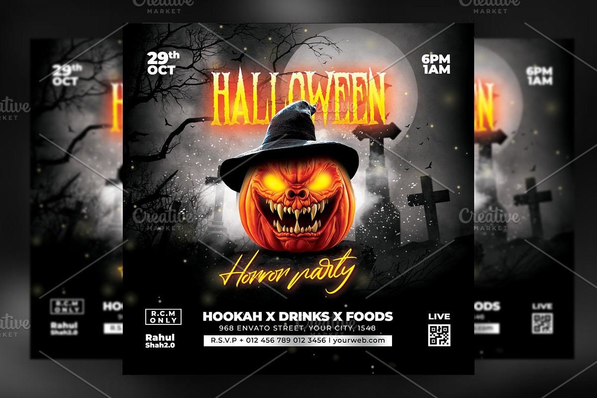 Halloween Party Flyer, a Flyer Template by creative-mint (Photo 1 of 3)